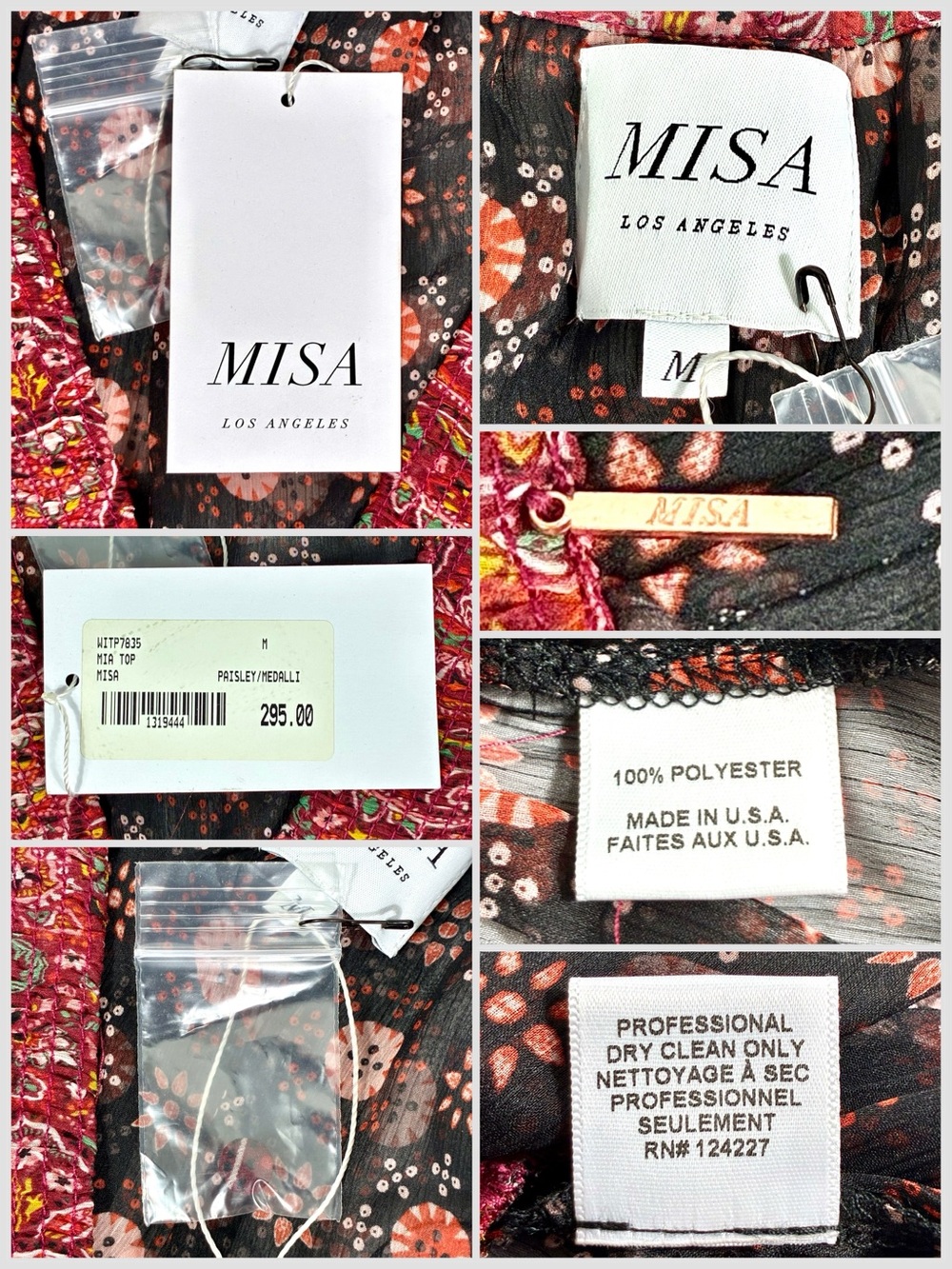 MISA Los Angeles 2 Piece Set Mia Top Marion Skirt Medium NWT - Picture 6 of 17